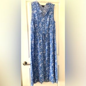 Talbots Floral Paisley Maxi Dress Size 16